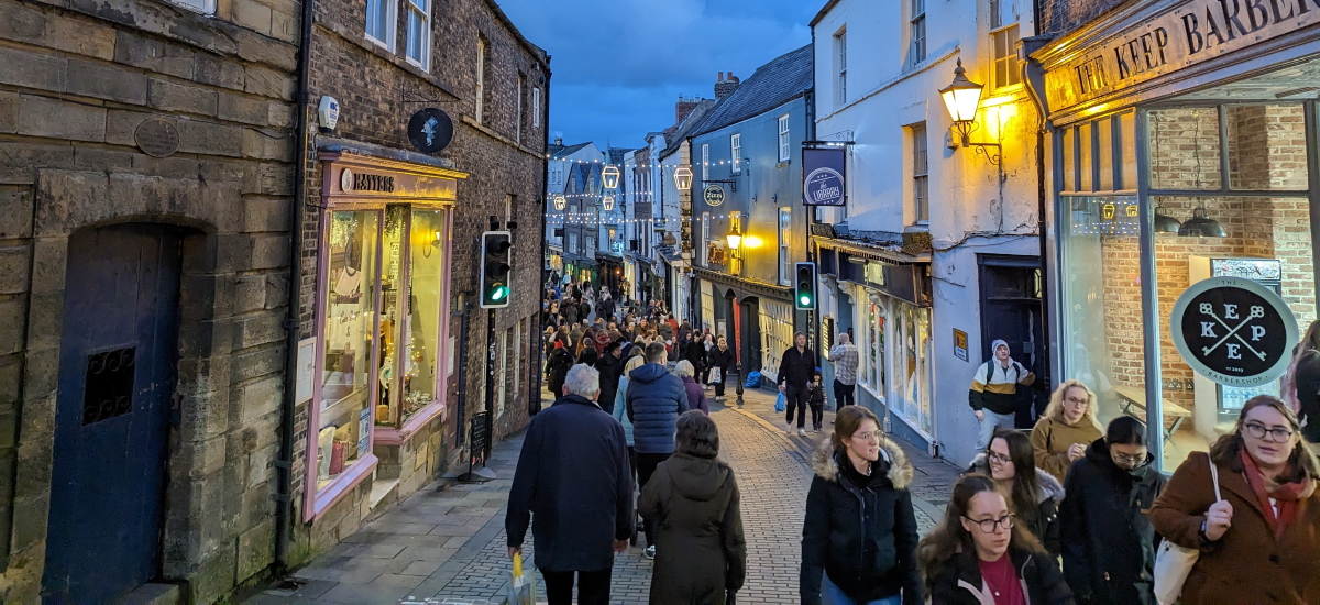Durham's Saddler Street busy with visitors